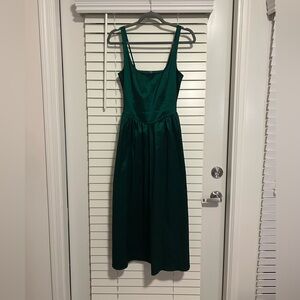 Francesca's Shiny Green Dress, size medium